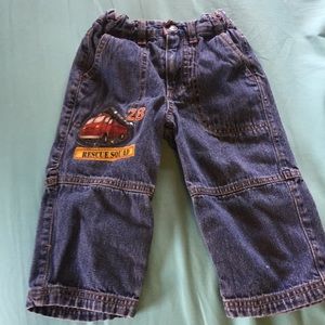 Fire truck jeans